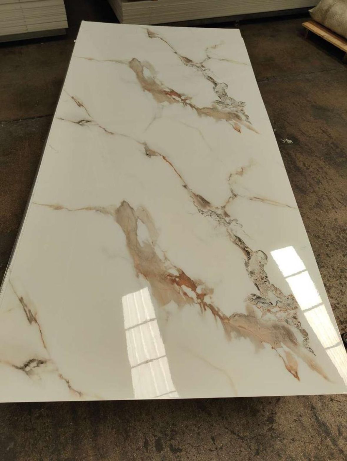 Placa Simil Marmol color Blanco 3mm