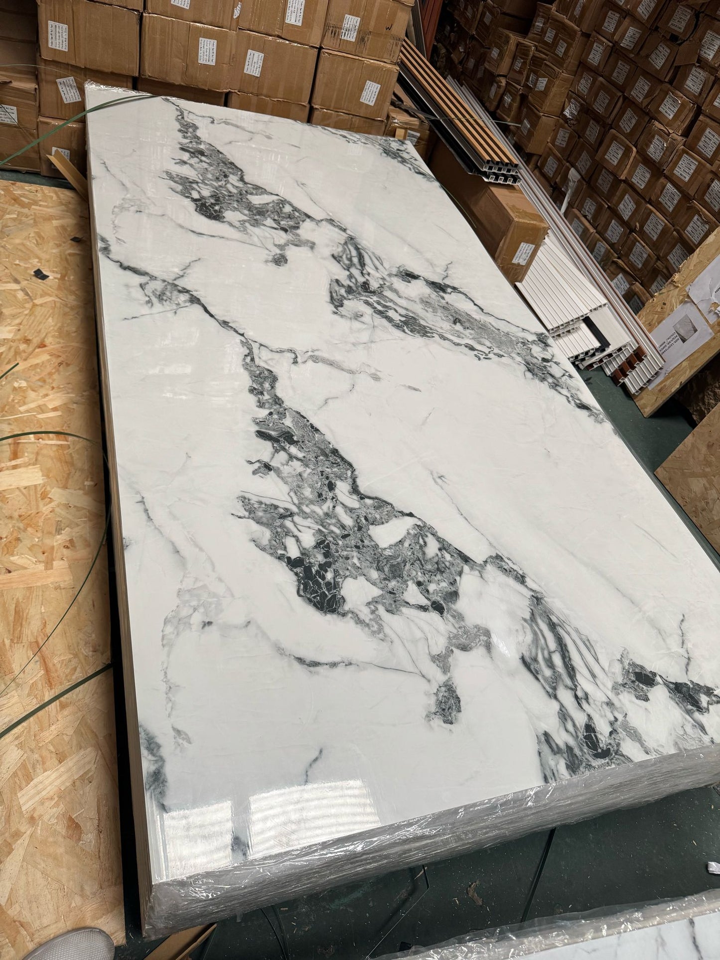 Placa Simil Marmol color Blanco 4mm